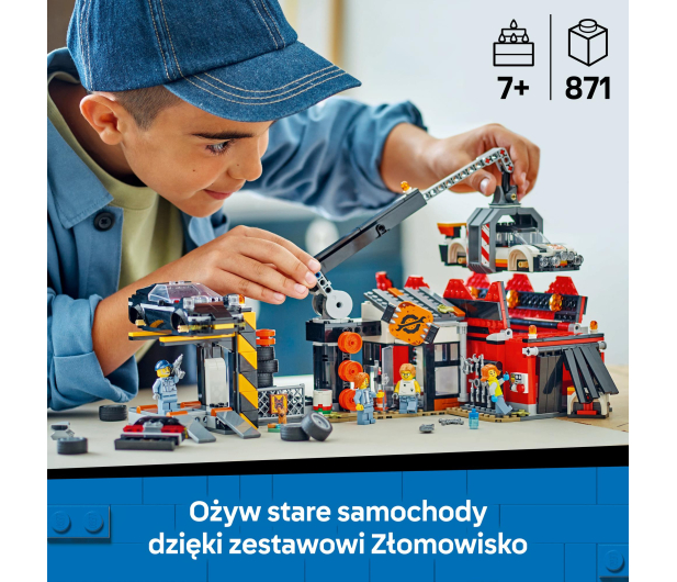LEGO City 60472 Złomowisko z samochodami - 1284123 - zdjęcie 4